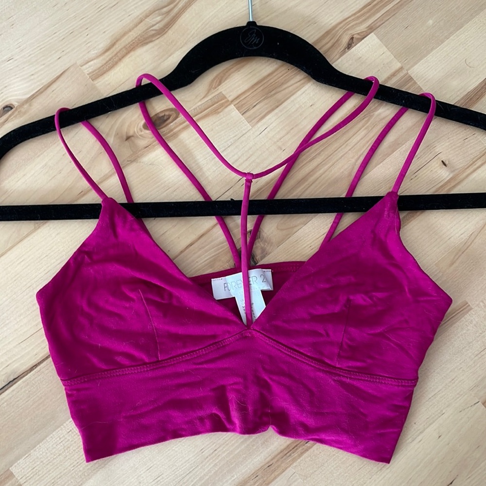 Strappy Forever 21 bralette, size small